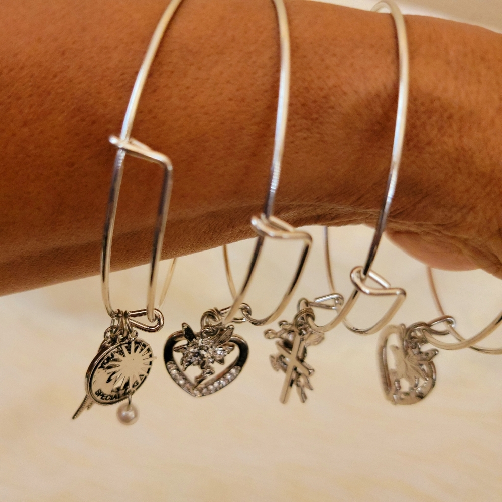 Metal stainless steel inspired charm bracelets